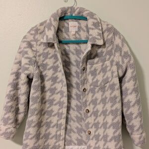 SOLD! Cat & Jack Gray and White Fleece Jacket
